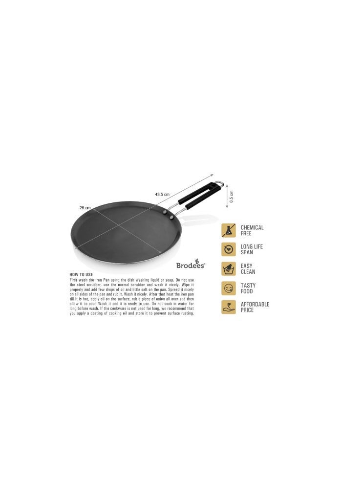 Kashvi Premium Black Dosa Tawa and Tadki Set - Image 2